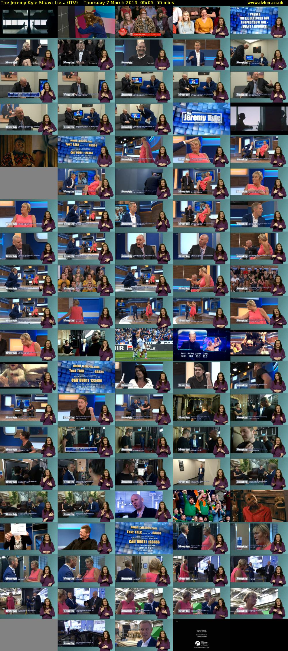 The Jeremy Kyle Show: Lie... (ITV) Thursday 7 March 2019 05:05 - 06:00