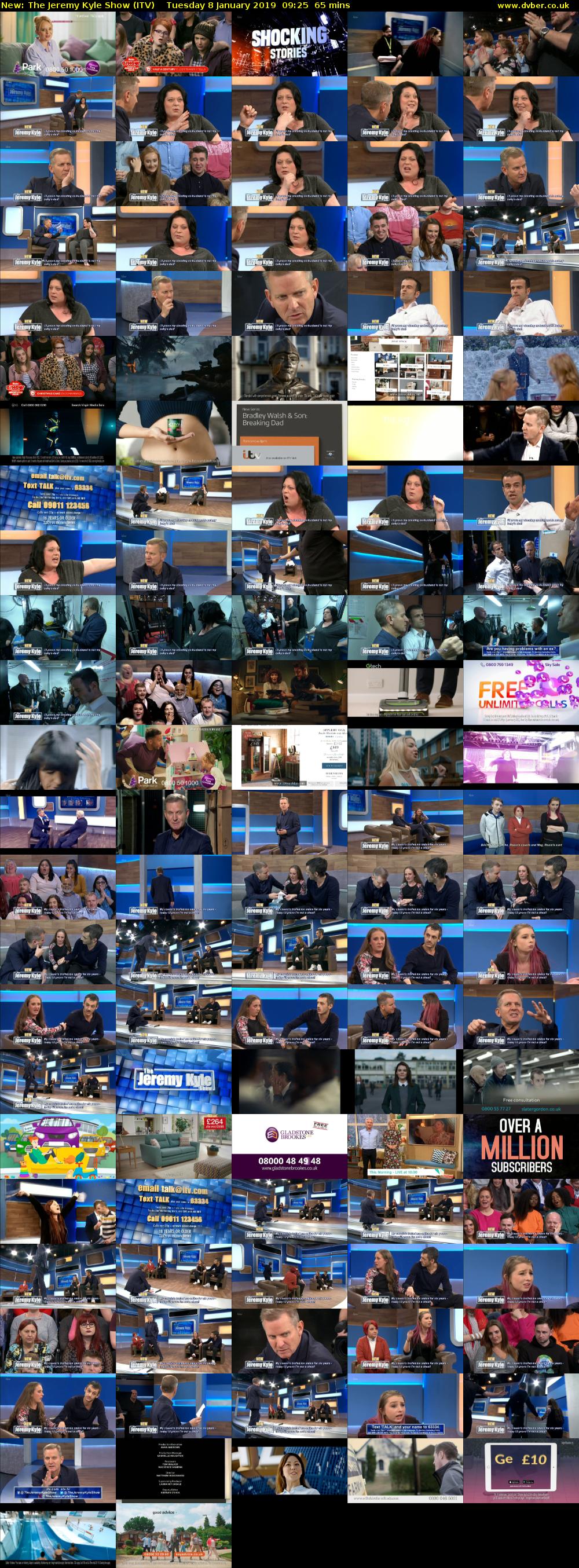 The Jeremy Kyle Show (ITV) Tuesday 8 January 2019 09:25 - 10:30