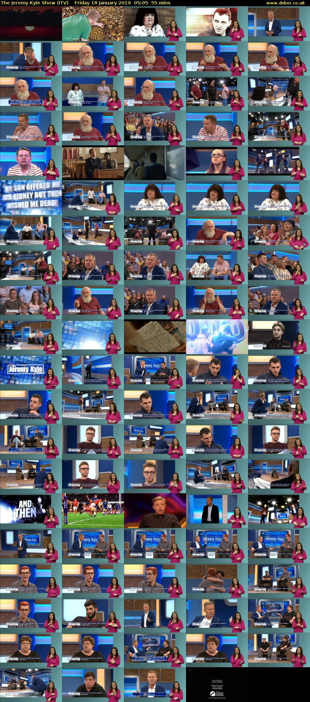 The Jeremy Kyle Show (ITV) Friday 18 January 2019 05:05 - 06:00
