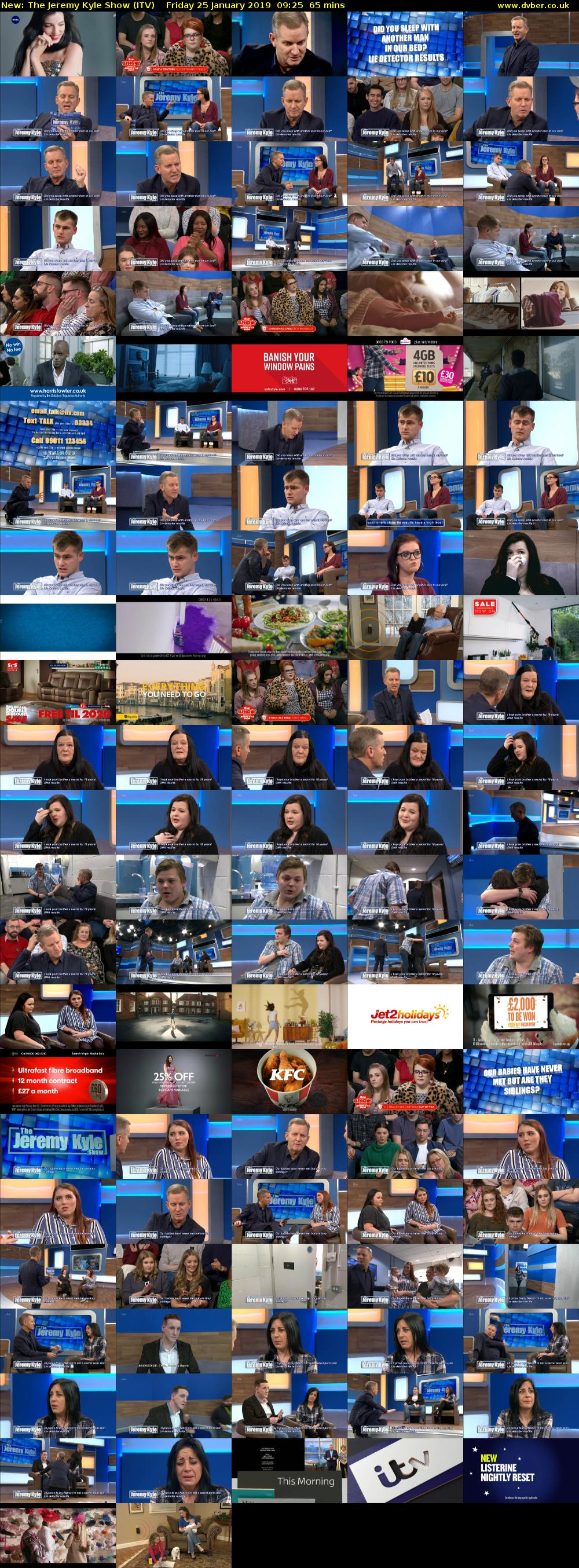 The Jeremy Kyle Show (ITV) Friday 25 January 2019 09:25 - 10:30