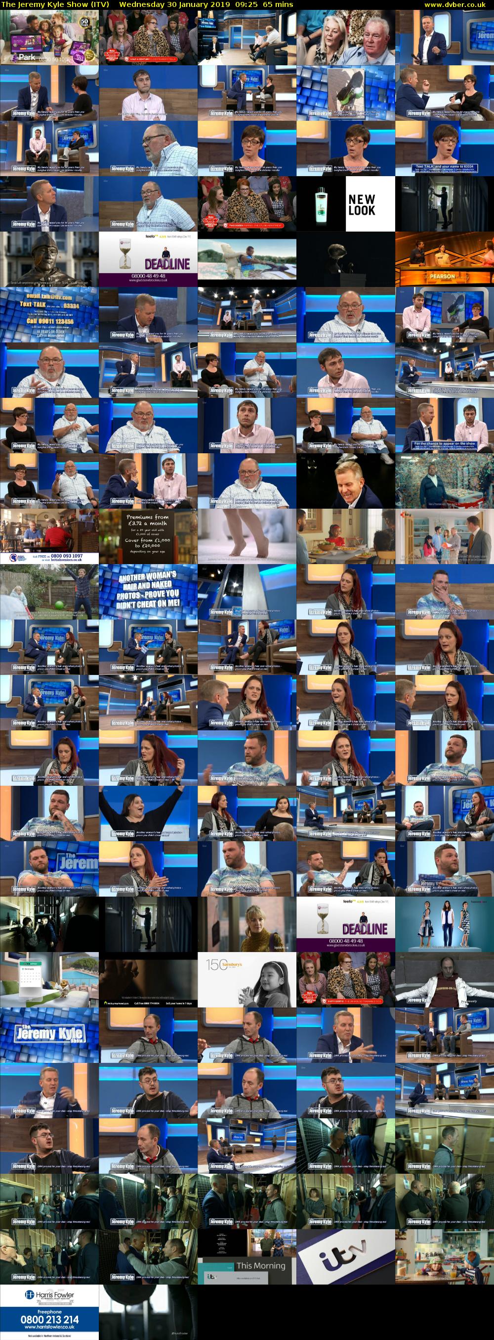 The Jeremy Kyle Show (ITV) Wednesday 30 January 2019 09:25 - 10:30