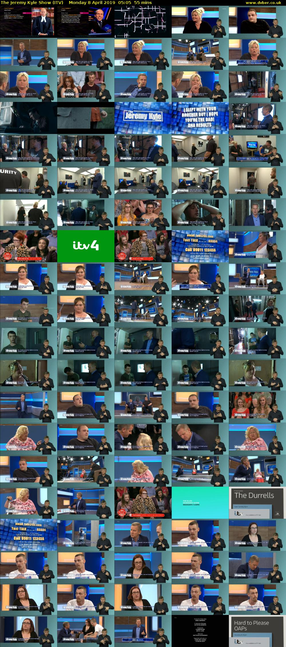 The Jeremy Kyle Show (ITV) Monday 8 April 2019 05:05 - 06:00