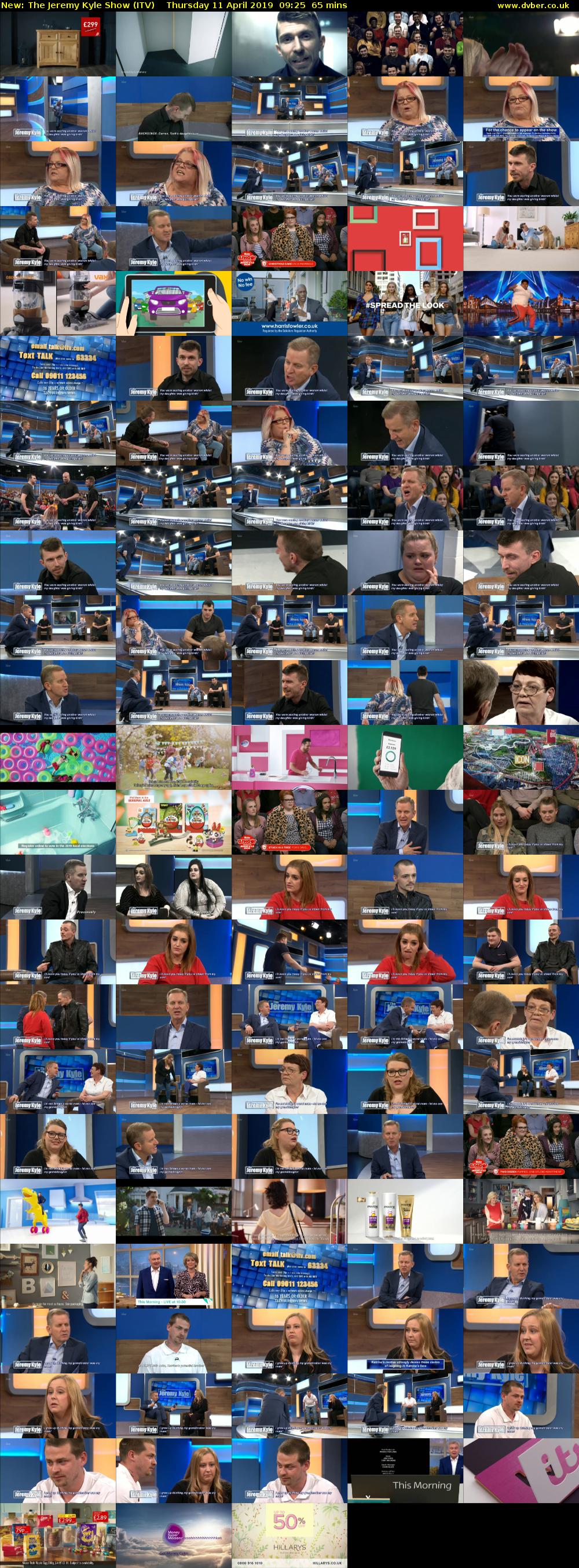 The Jeremy Kyle Show (ITV) Thursday 11 April 2019 09:25 - 10:30