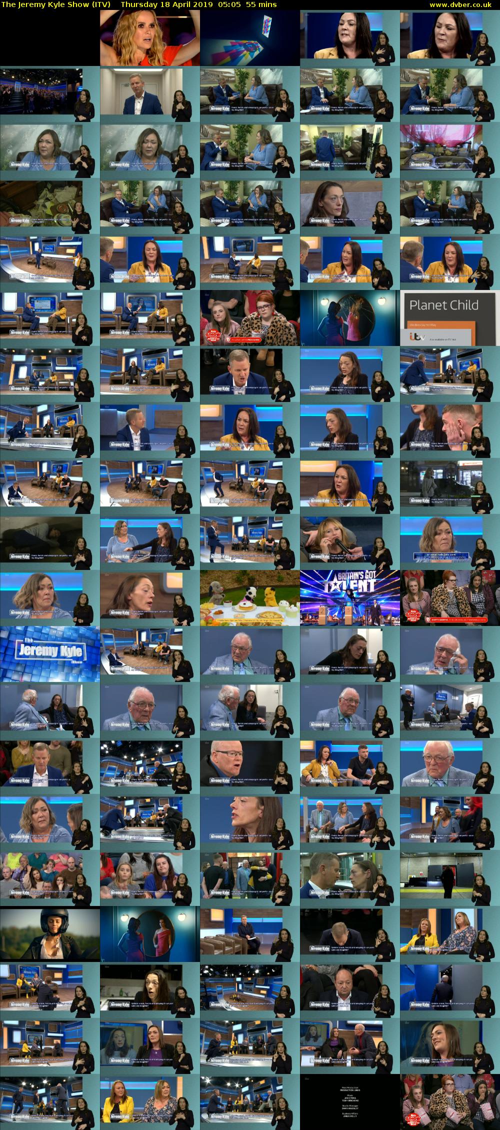 The Jeremy Kyle Show (ITV) Thursday 18 April 2019 05:05 - 06:00