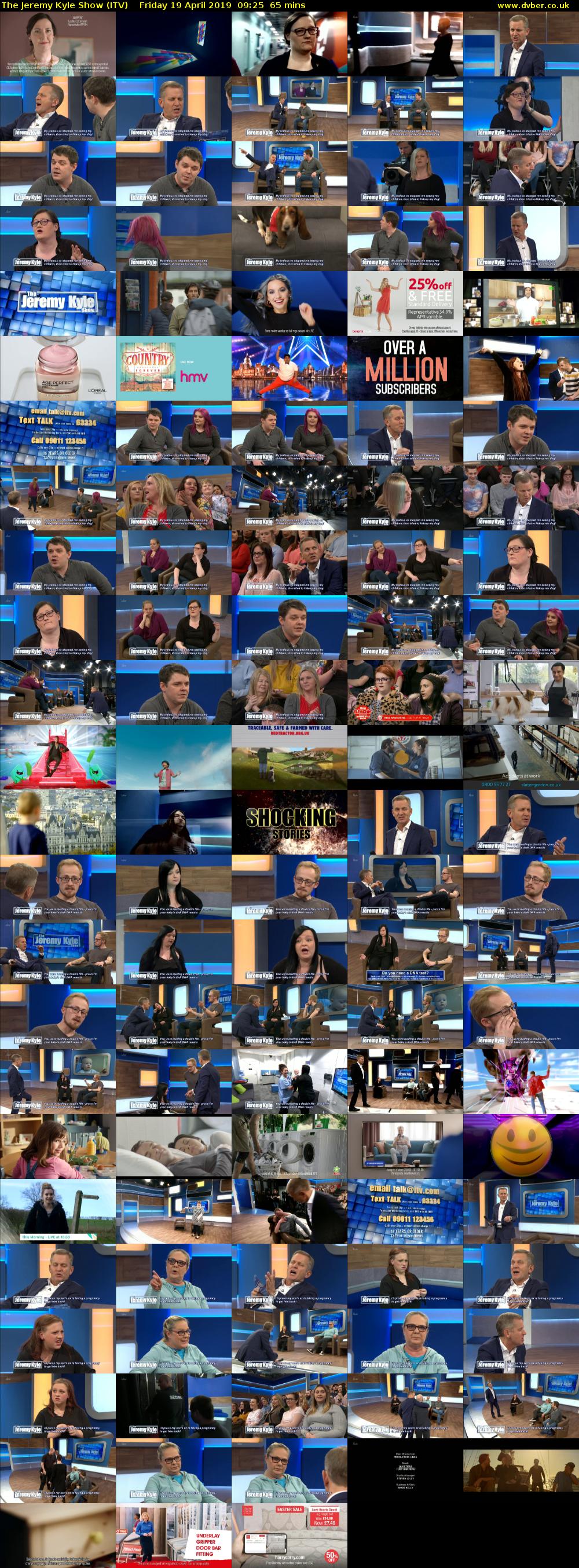The Jeremy Kyle Show (ITV) Friday 19 April 2019 09:25 - 10:30