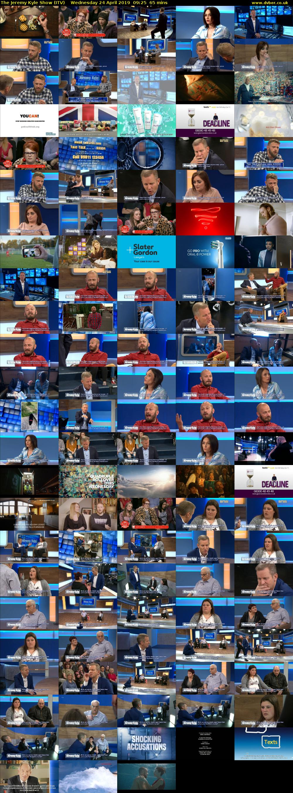 The Jeremy Kyle Show (ITV) Wednesday 24 April 2019 09:25 - 10:30