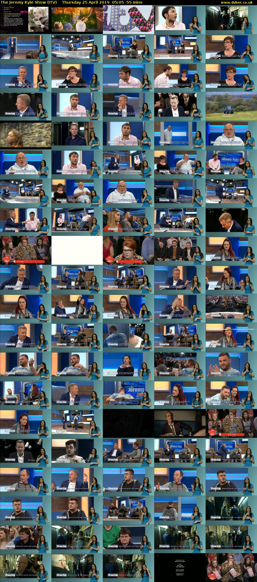 The Jeremy Kyle Show (ITV) Thursday 25 April 2019 05:05 - 06:00