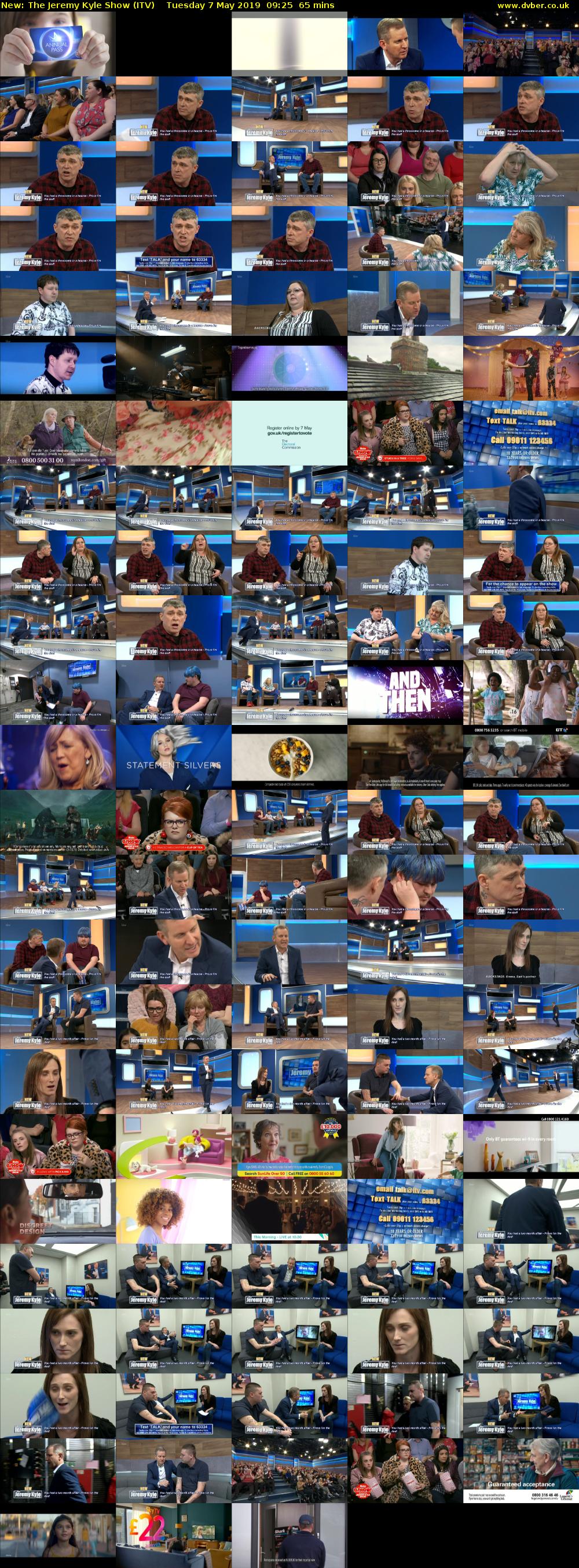 The Jeremy Kyle Show (ITV) Tuesday 7 May 2019 09:25 - 10:30