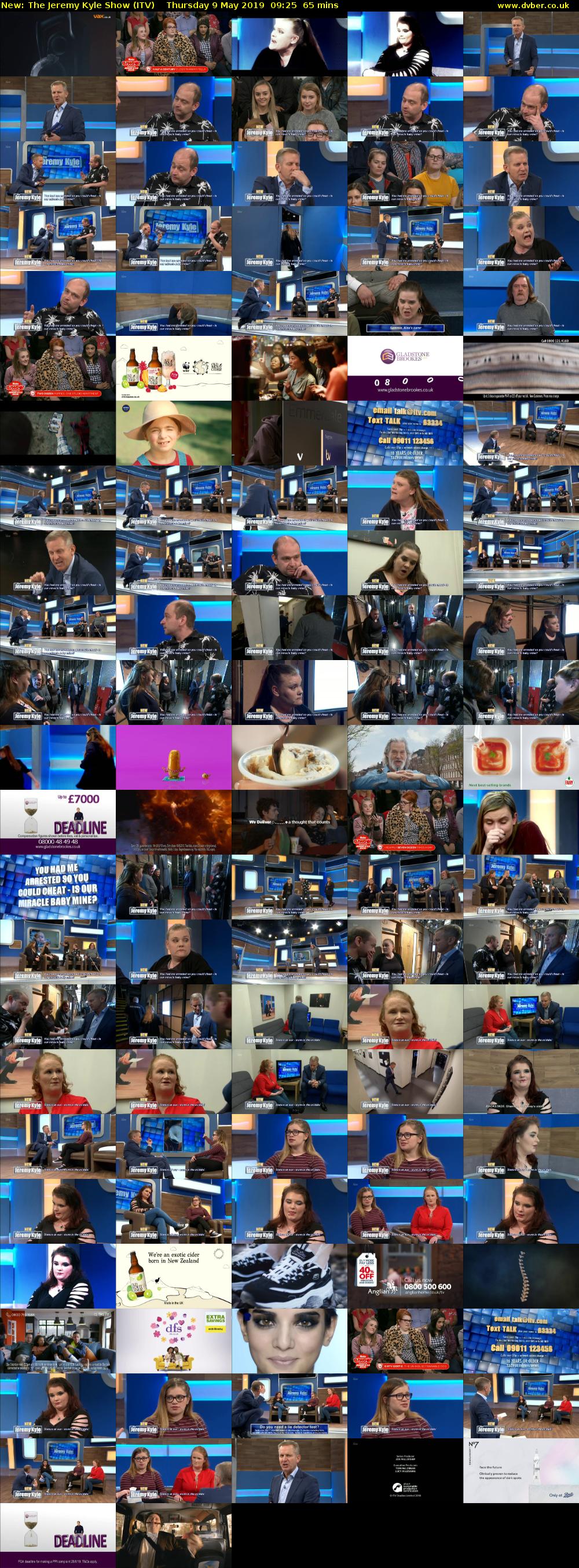 The Jeremy Kyle Show (ITV) Thursday 9 May 2019 09:25 - 10:30