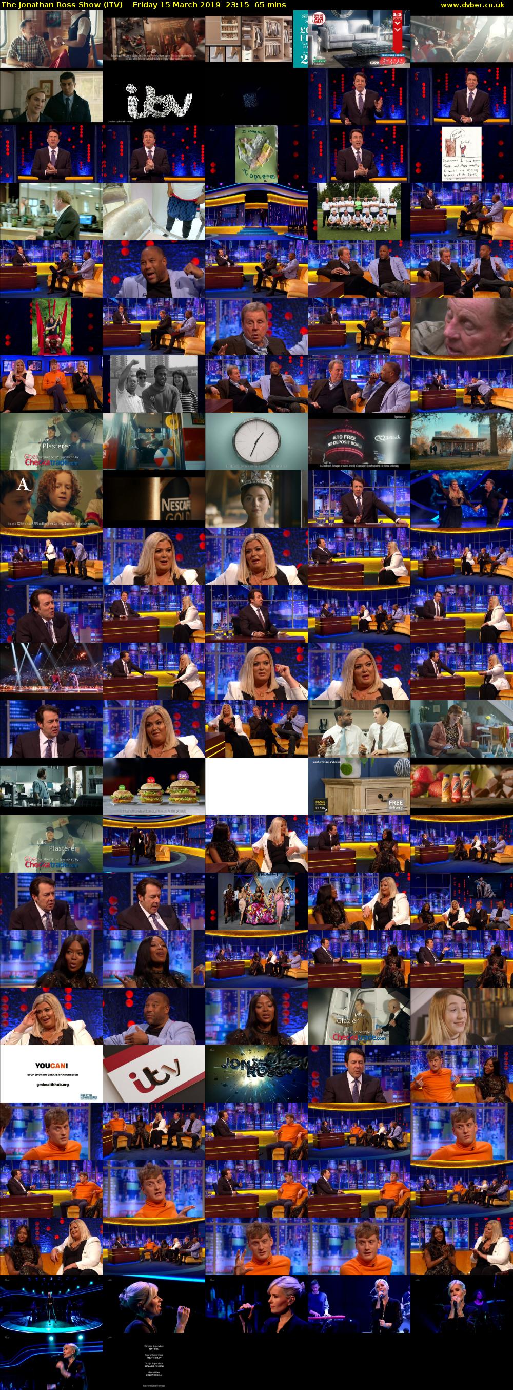 The Jonathan Ross Show (ITV) Friday 15 March 2019 23:15 - 00:20