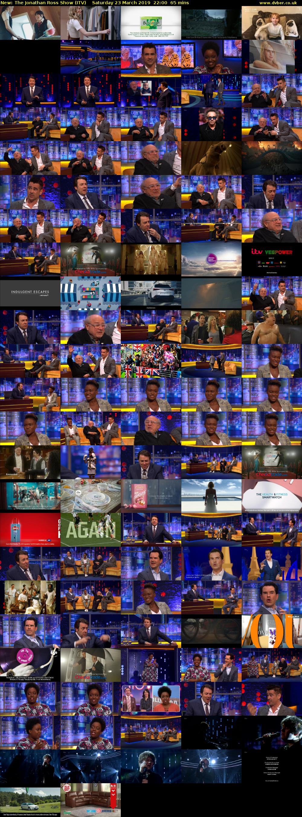 The Jonathan Ross Show (ITV) Saturday 23 March 2019 22:00 - 23:05