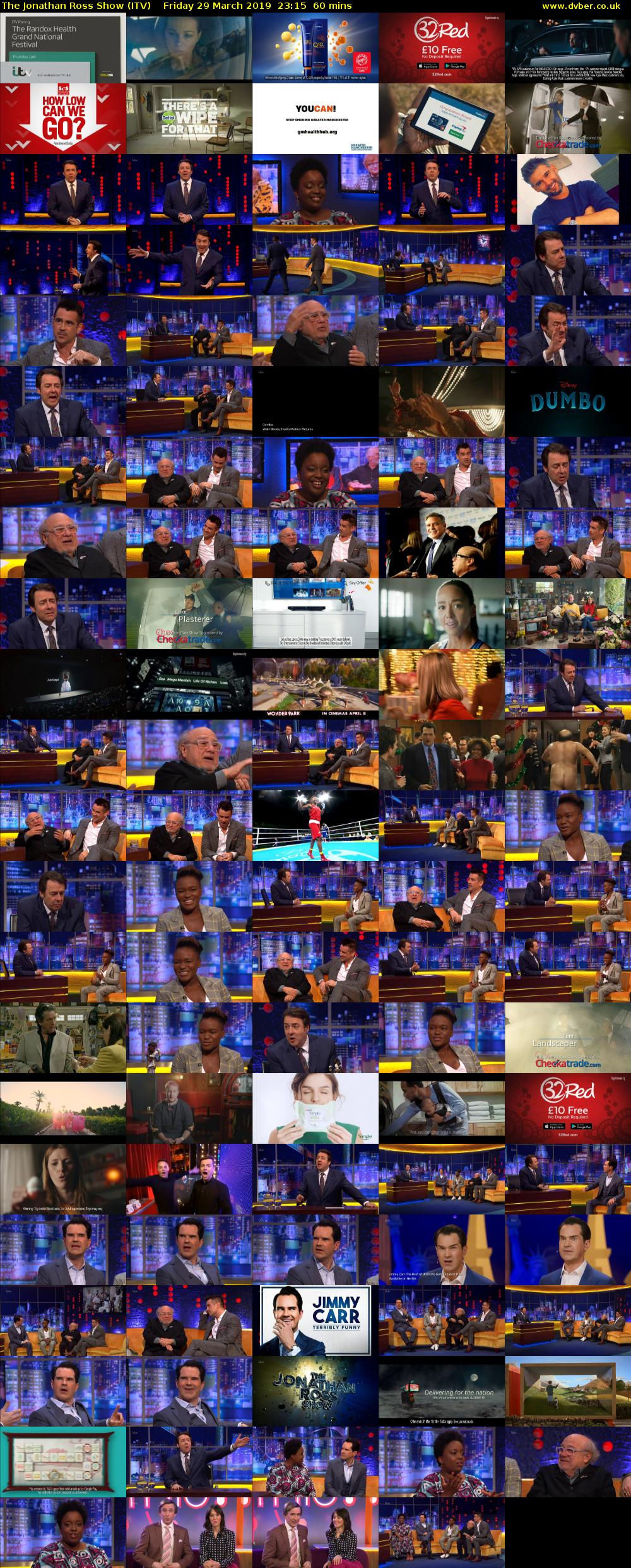 The Jonathan Ross Show (ITV) Friday 29 March 2019 23:15 - 00:15