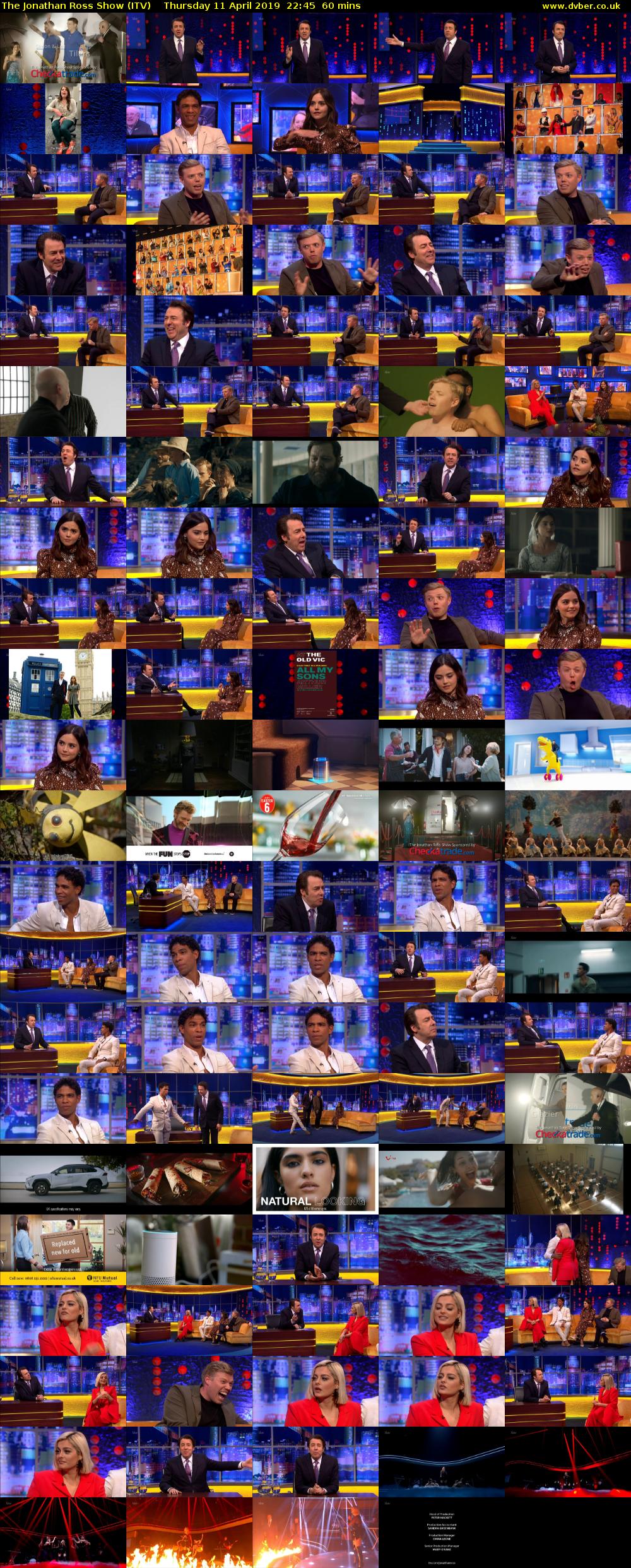The Jonathan Ross Show (ITV) Thursday 11 April 2019 22:45 - 23:45