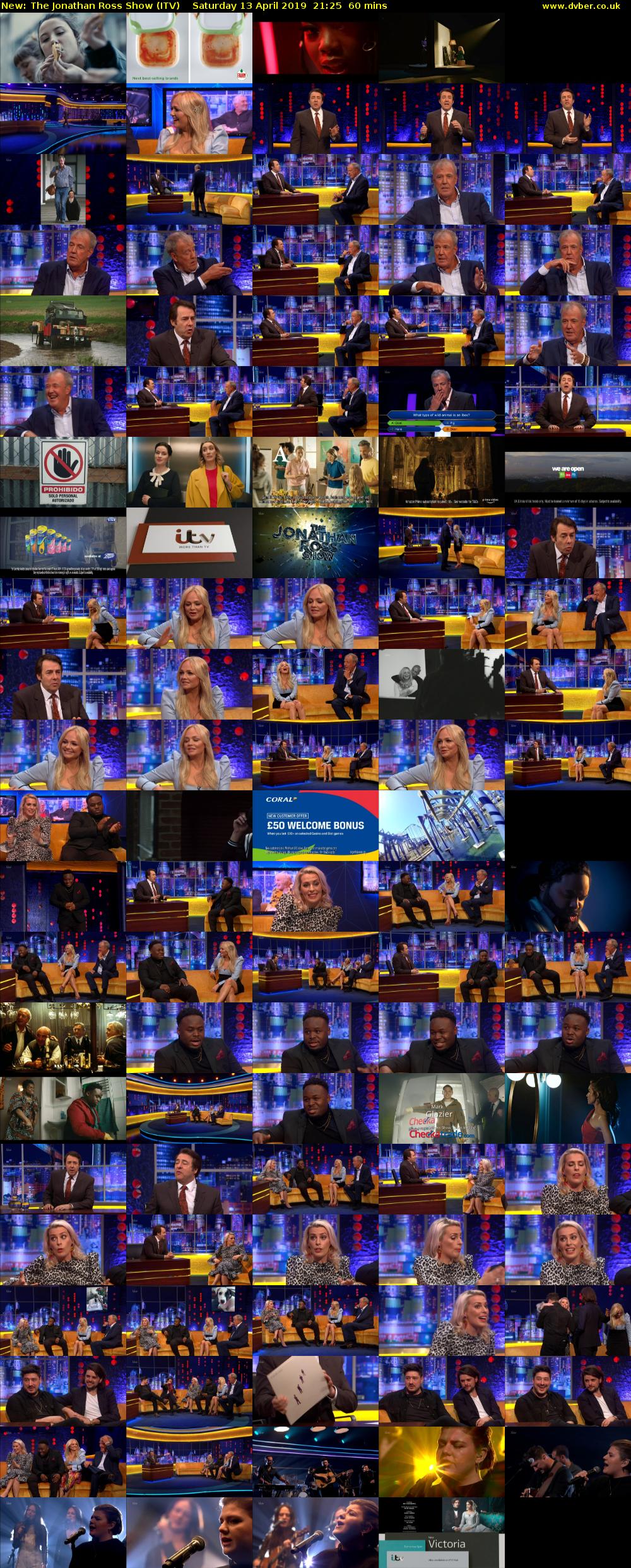 The Jonathan Ross Show (ITV) Saturday 13 April 2019 21:25 - 22:25