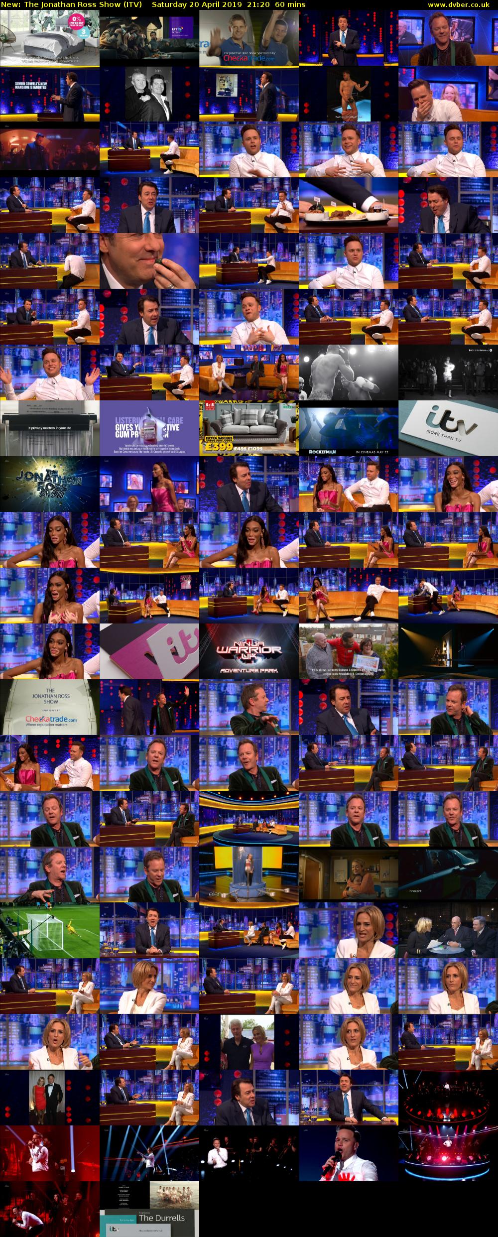 The Jonathan Ross Show (ITV) Saturday 20 April 2019 21:20 - 22:20