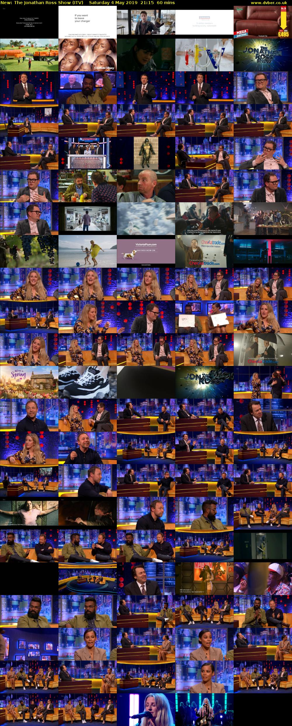 The Jonathan Ross Show (ITV) Saturday 4 May 2019 21:15 - 22:15