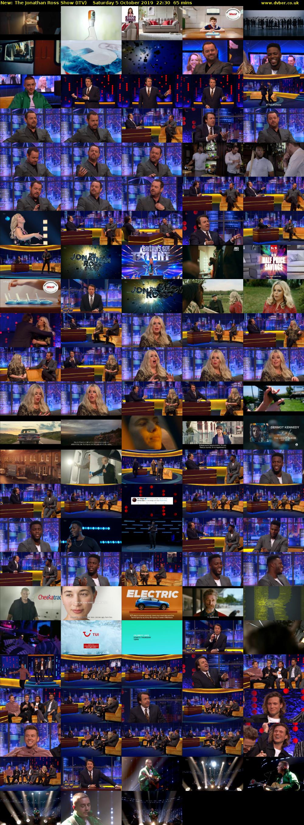 The Jonathan Ross Show (ITV) Saturday 5 October 2019 22:30 - 23:35