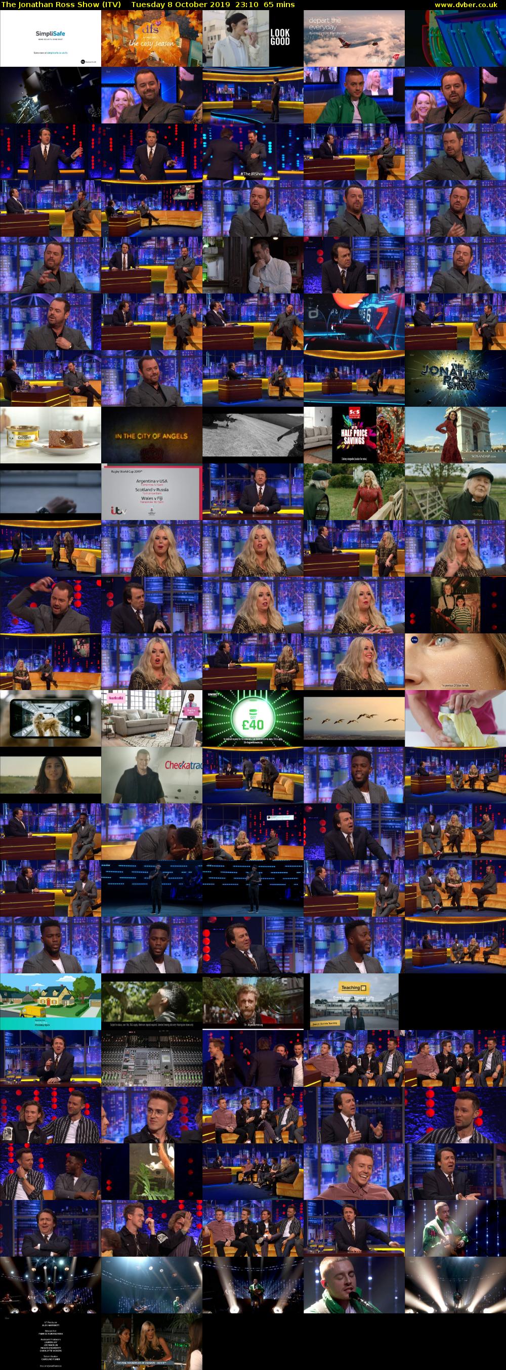 The Jonathan Ross Show (ITV) Tuesday 8 October 2019 23:10 - 00:15
