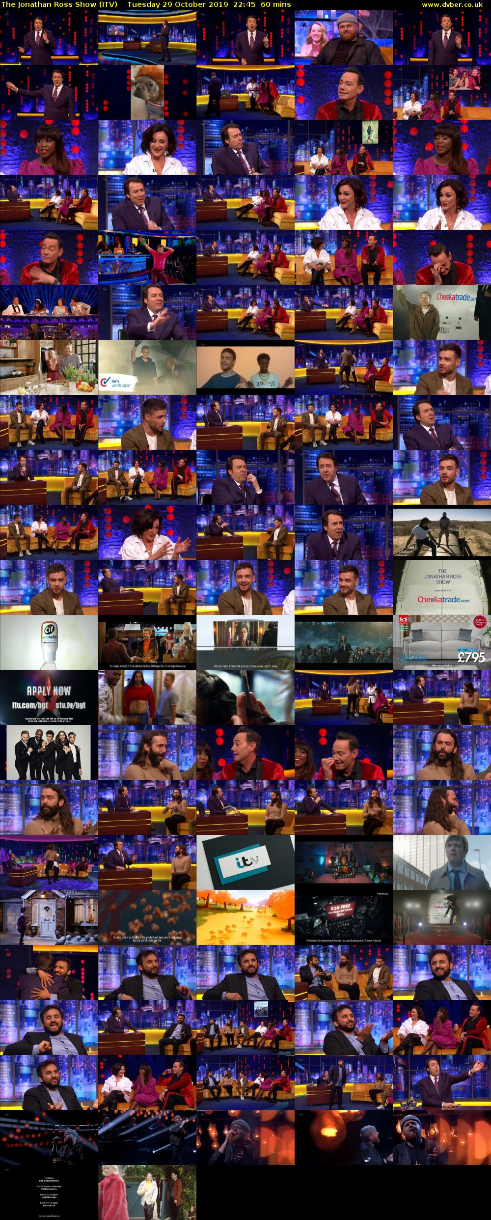 The Jonathan Ross Show (ITV) Tuesday 29 October 2019 22:45 - 23:45