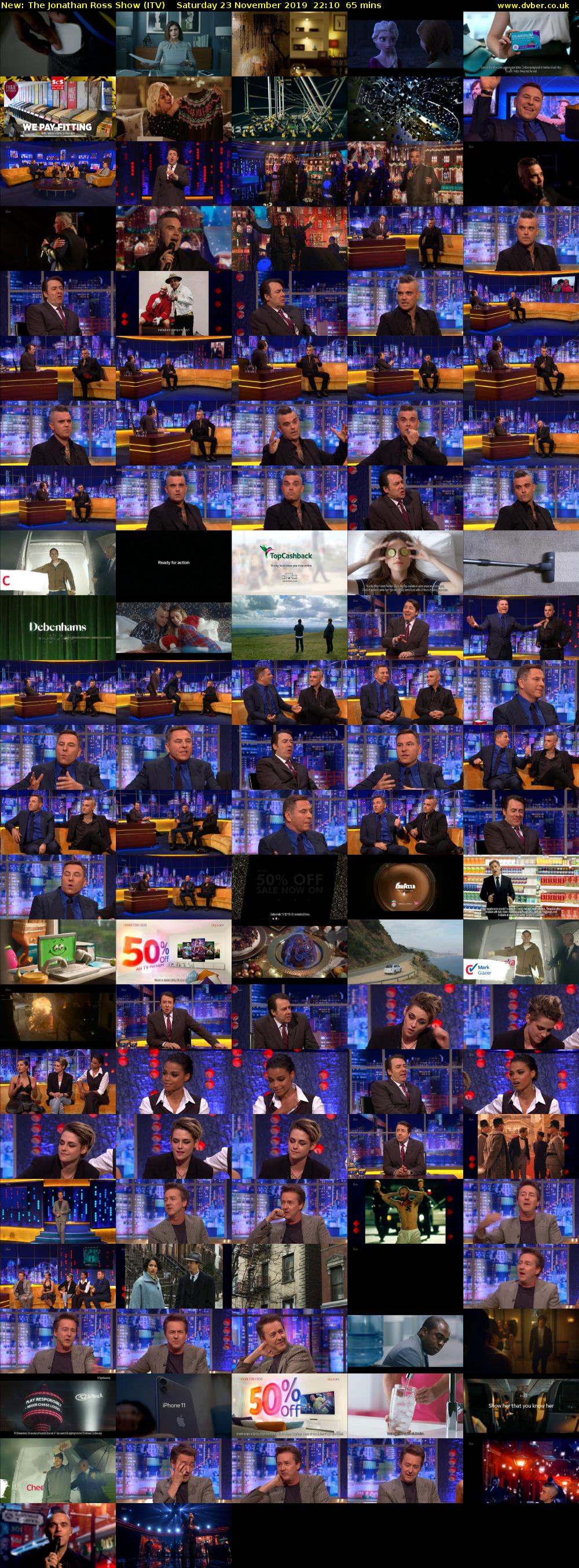 The Jonathan Ross Show (ITV) Saturday 23 November 2019 22:10 - 23:15
