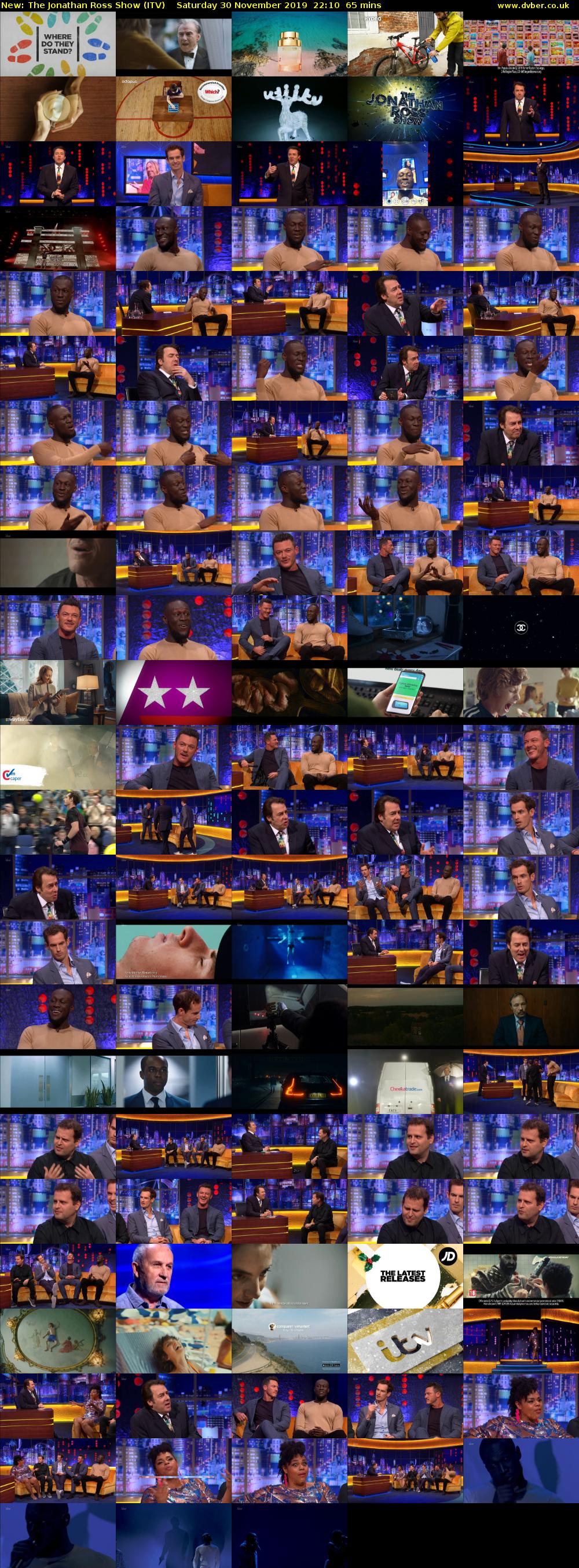 The Jonathan Ross Show (ITV) Saturday 30 November 2019 22:10 - 23:15