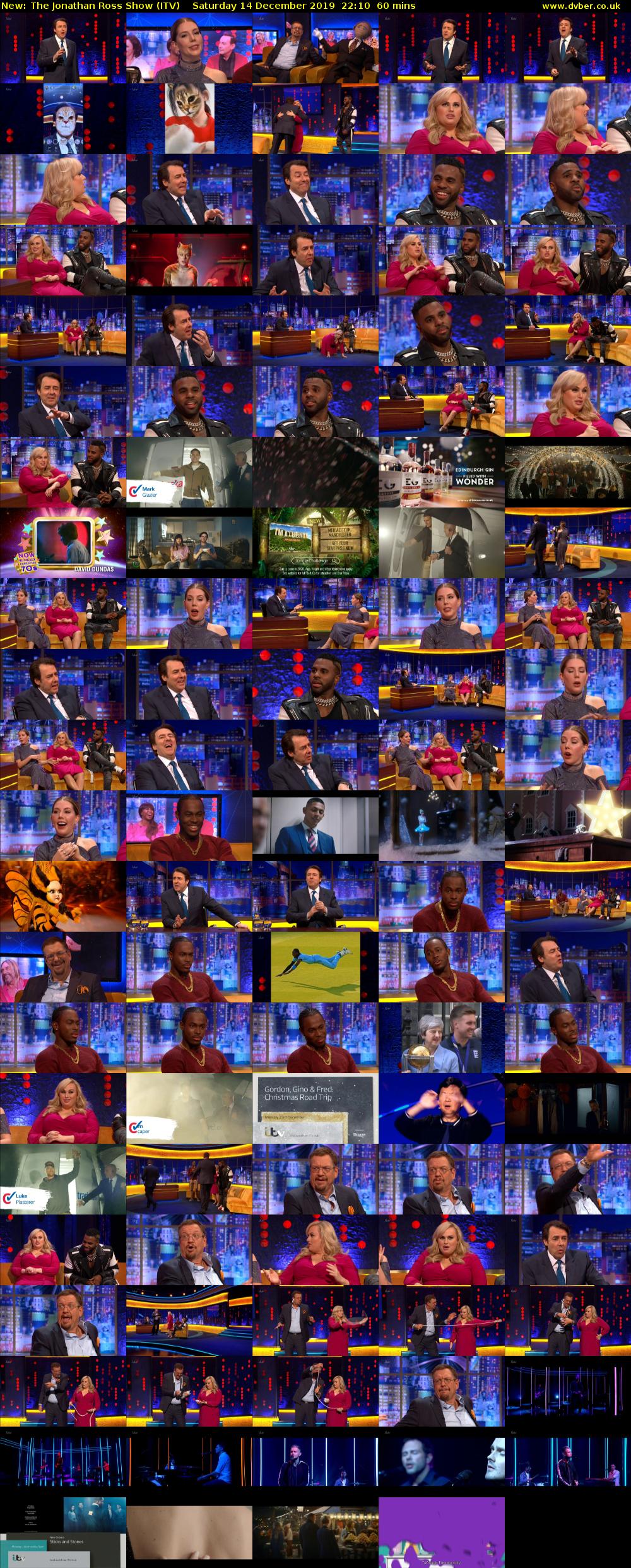 The Jonathan Ross Show (ITV) Saturday 14 December 2019 22:10 - 23:10