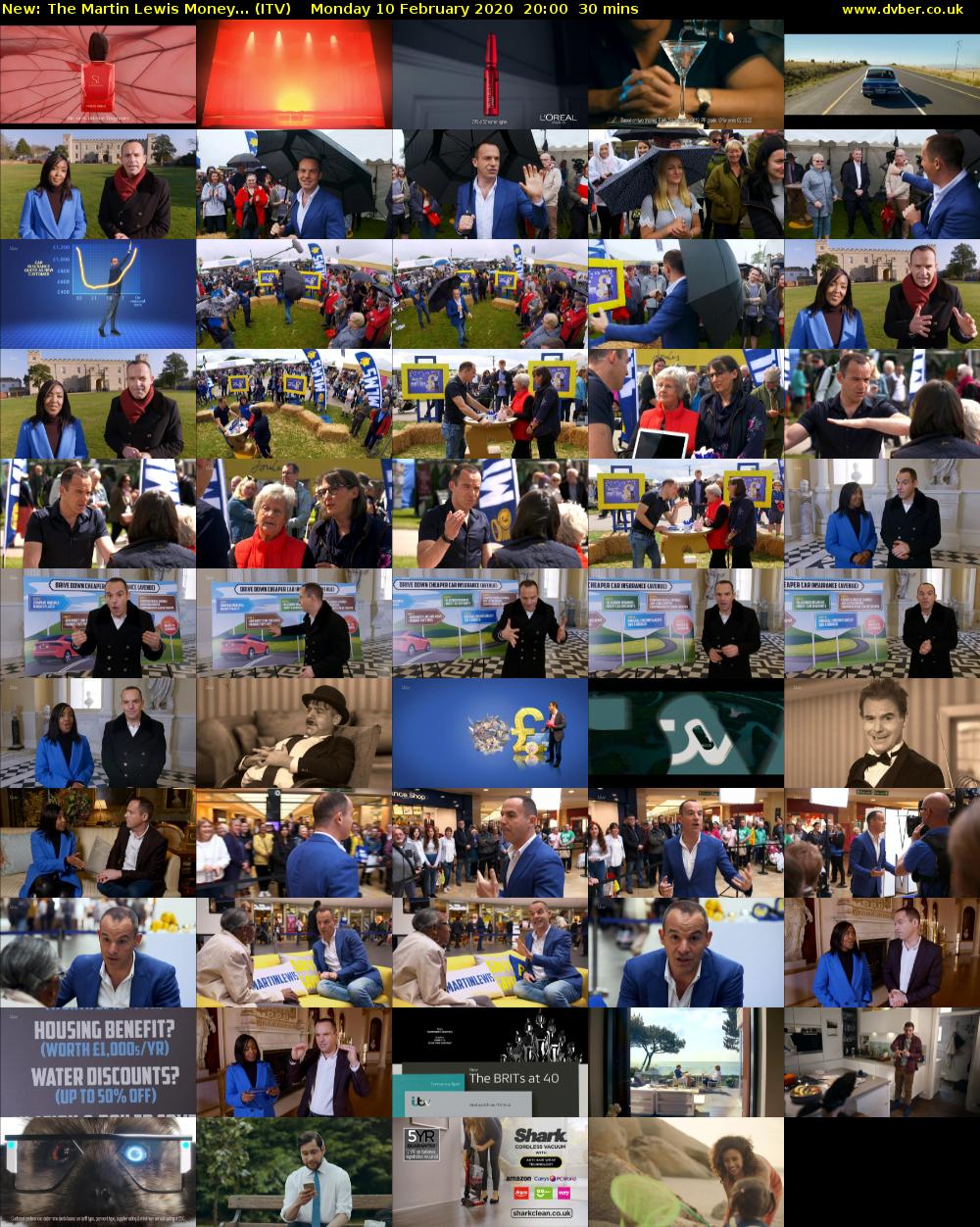 The Martin Lewis Money... (ITV) Monday 10 February 2020 20:00 - 20:30