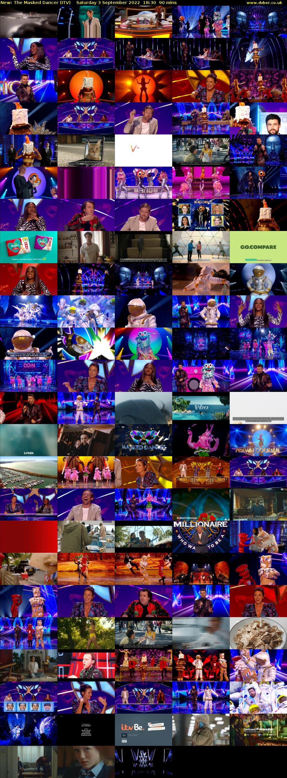 The Masked Dancer (ITV) Saturday 3 September 2022 18:30 - 20:00