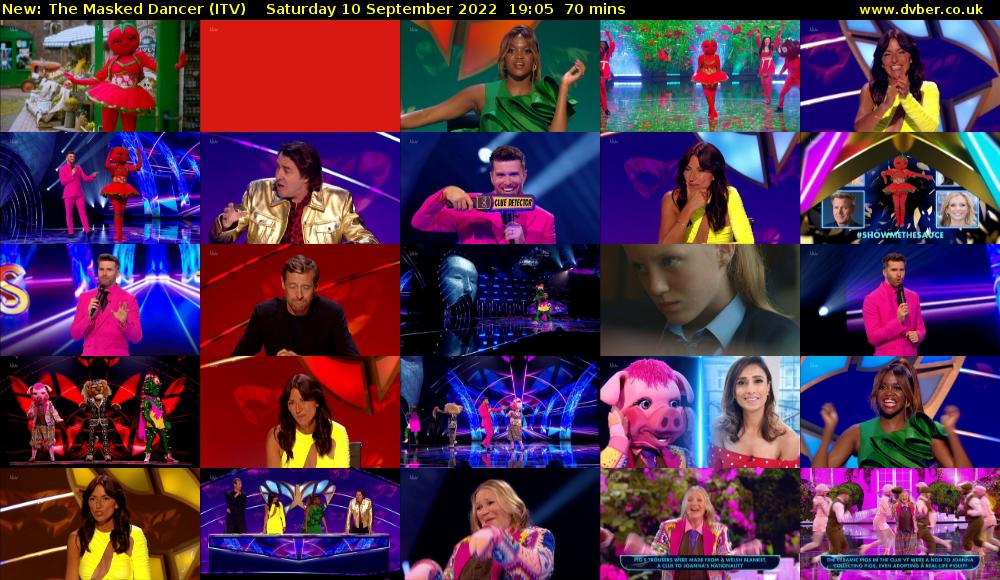 The Masked Dancer (ITV) Saturday 10 September 2022 19:05 - 20:15