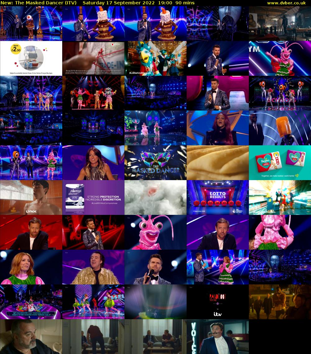 The Masked Dancer (ITV) Saturday 17 September 2022 19:00 - 20:30