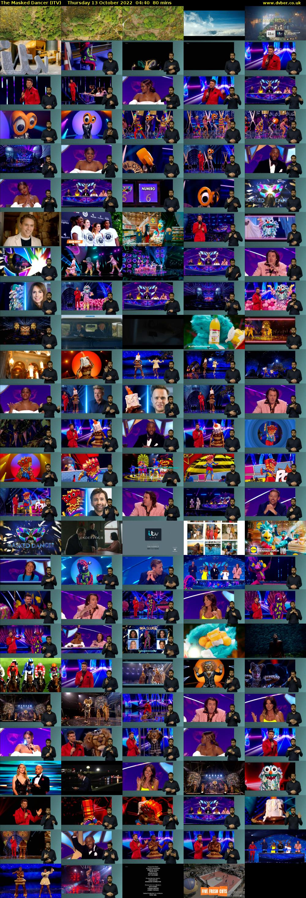 The Masked Dancer (ITV) Thursday 13 October 2022 04:40 - 06:00