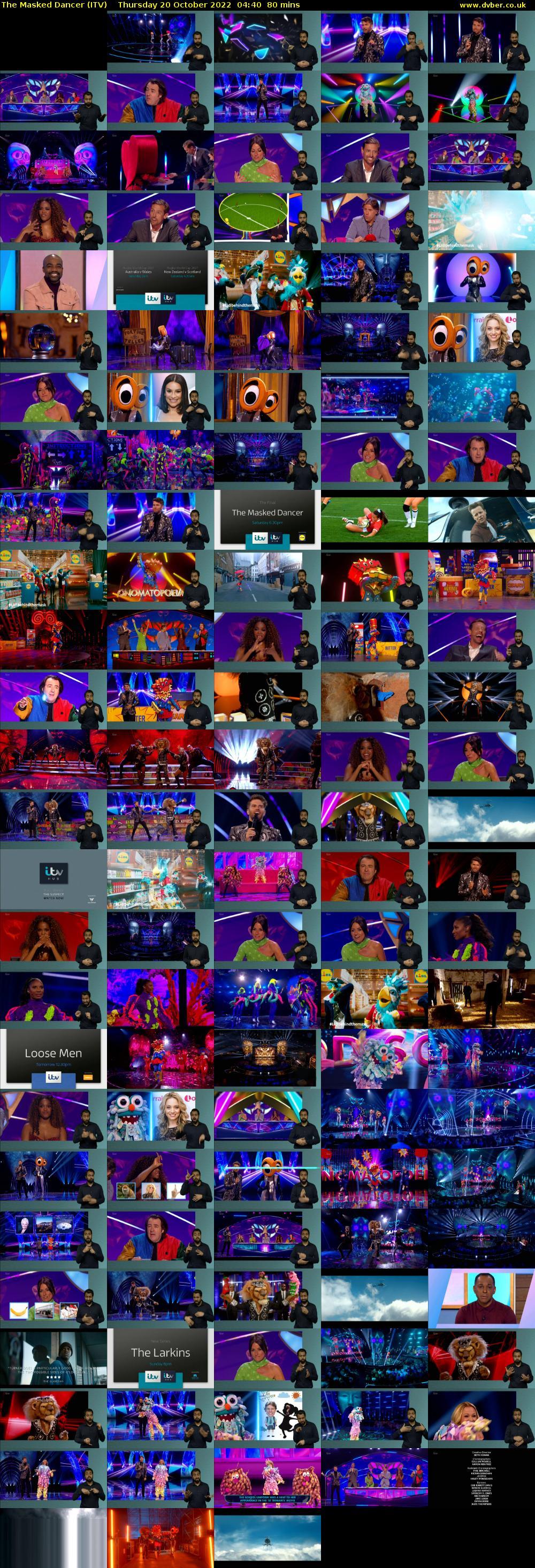 The Masked Dancer (ITV) Thursday 20 October 2022 04:40 - 06:00