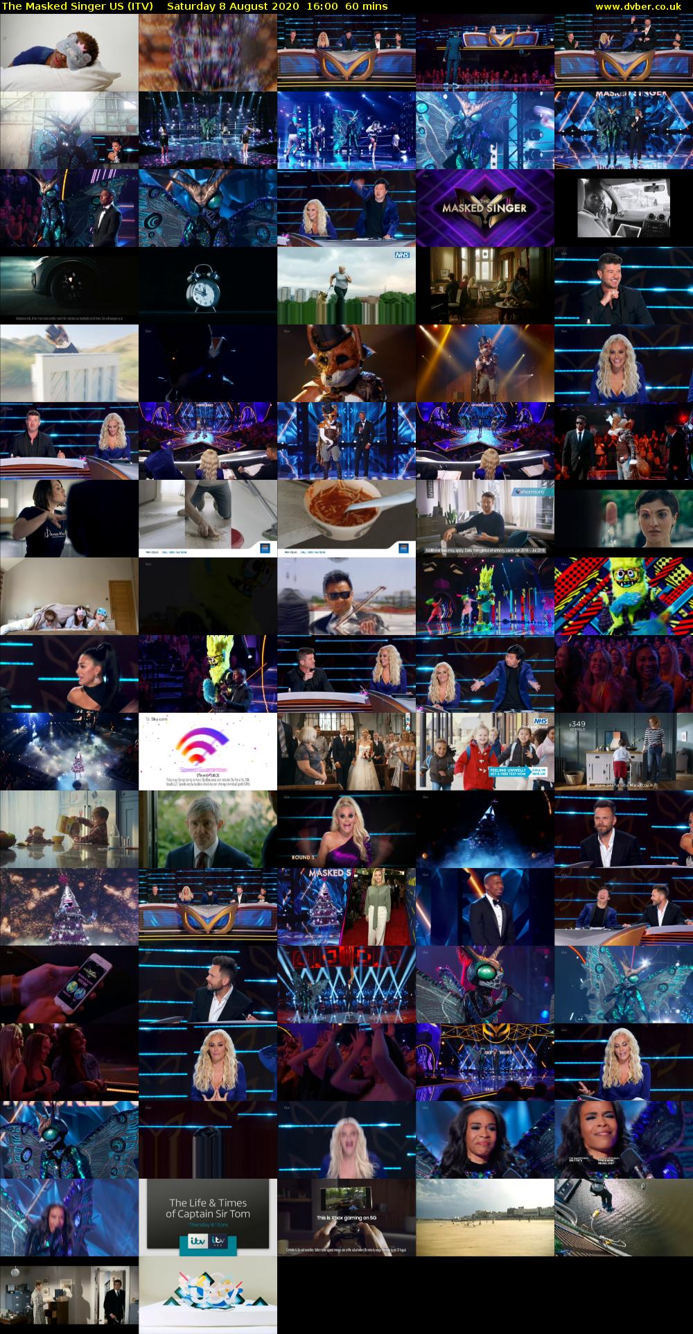 The Masked Singer US (ITV) Saturday 8 August 2020 16:00 - 17:00