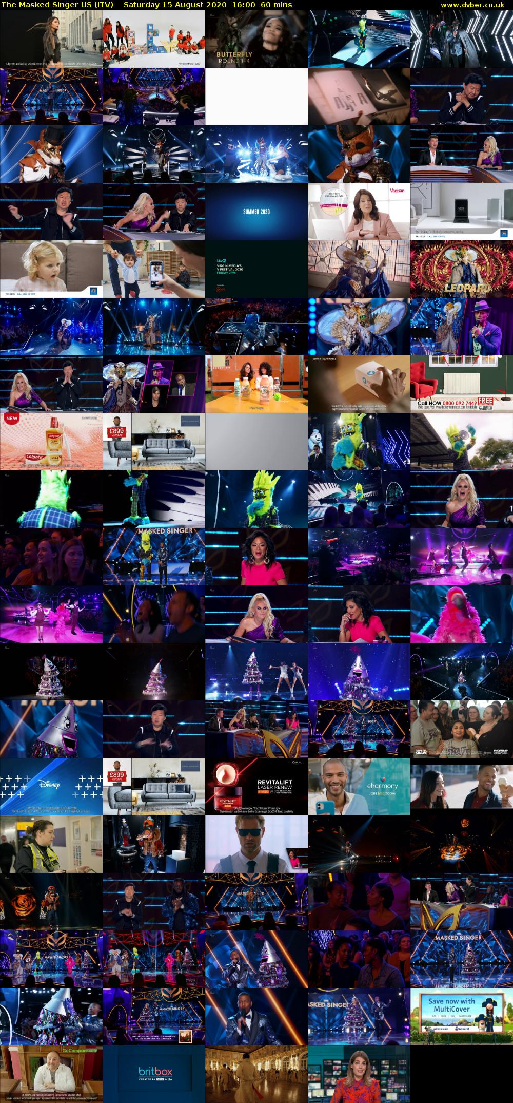 The Masked Singer US (ITV) Saturday 15 August 2020 16:00 - 17:00