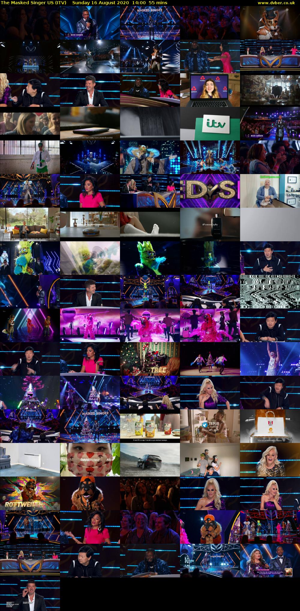 The Masked Singer US (ITV) Sunday 16 August 2020 14:00 - 14:55