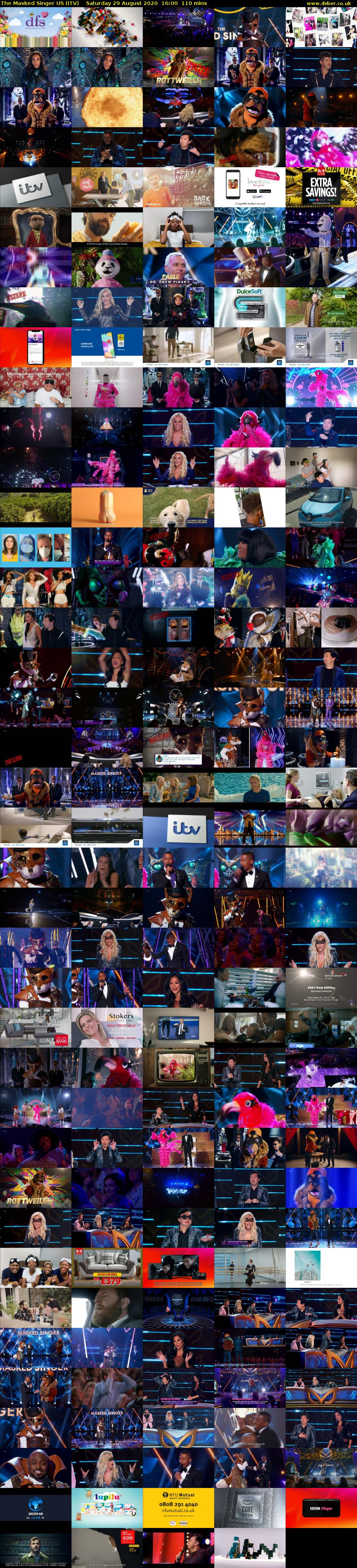 The Masked Singer US (ITV) Saturday 29 August 2020 16:00 - 17:50