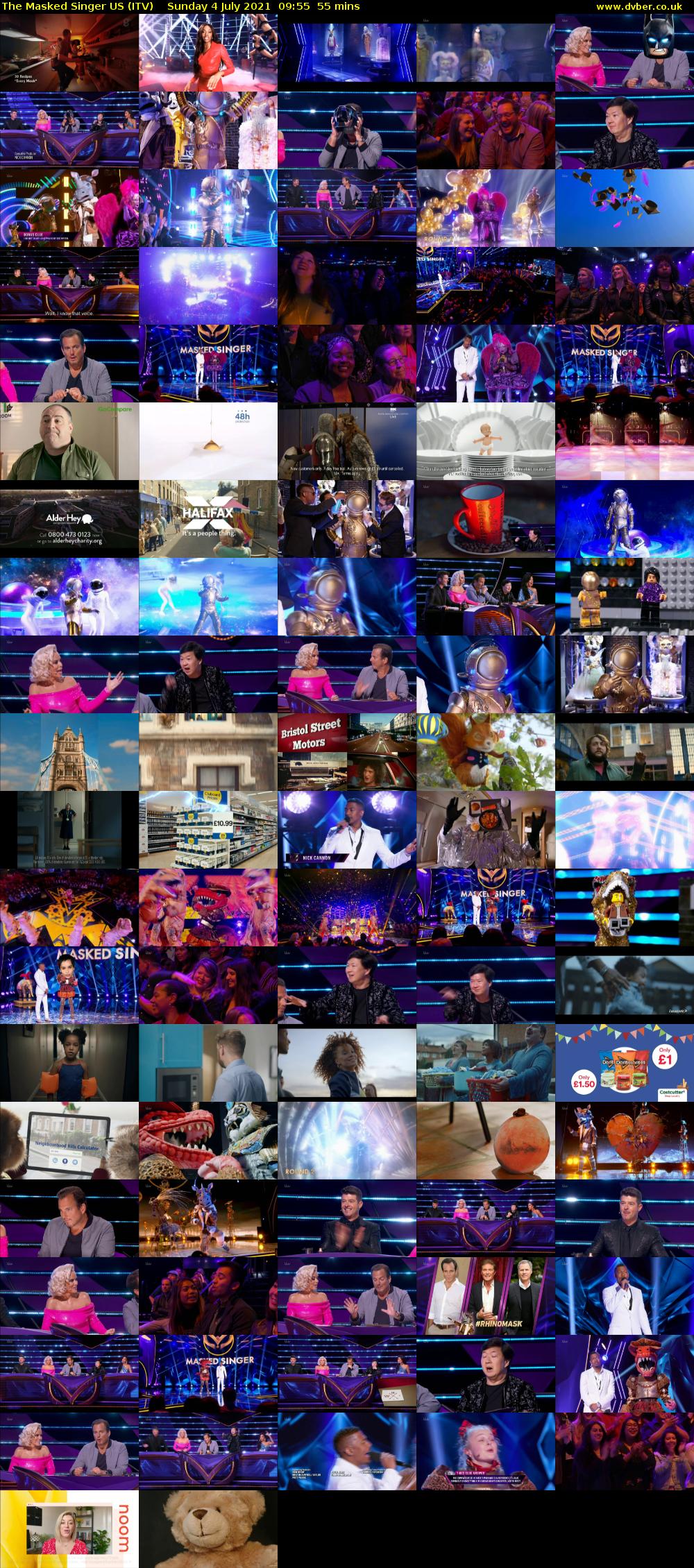 The Masked Singer US (ITV) Sunday 4 July 2021 09:55 - 10:50