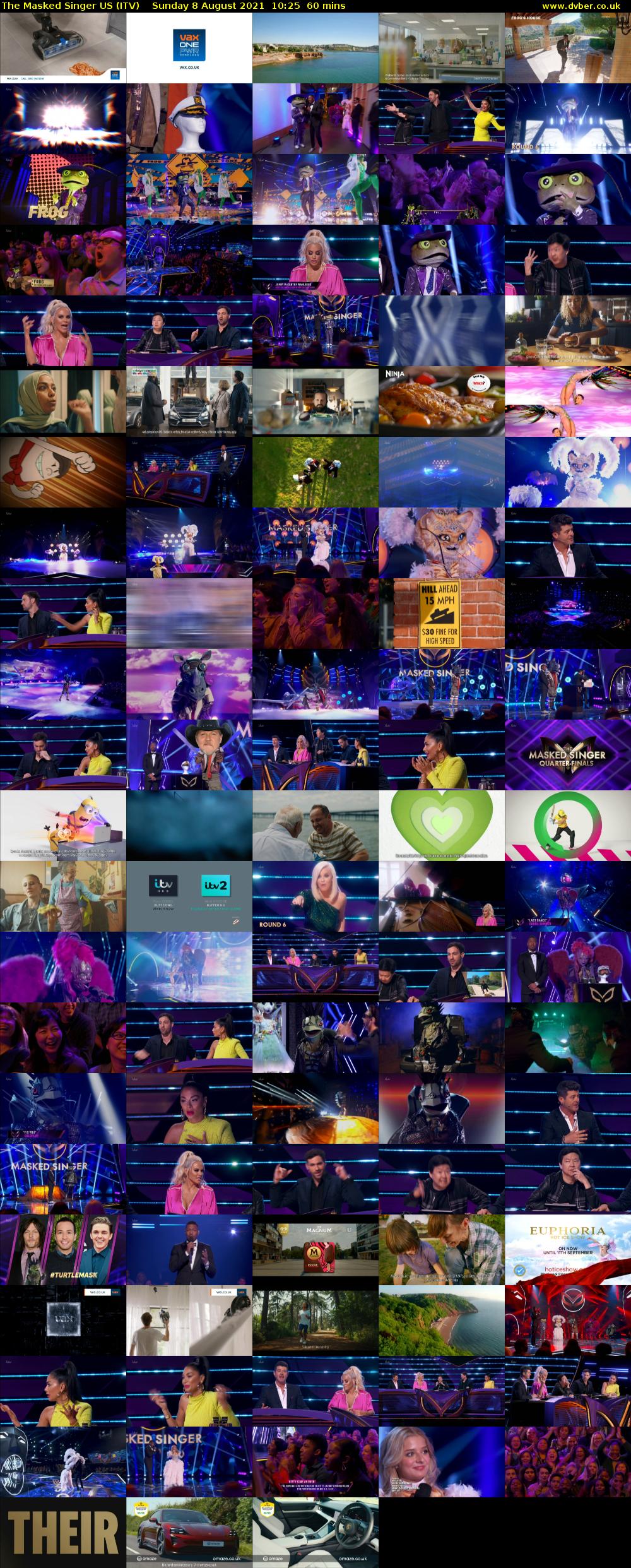The Masked Singer US (ITV) Sunday 8 August 2021 10:25 - 11:25