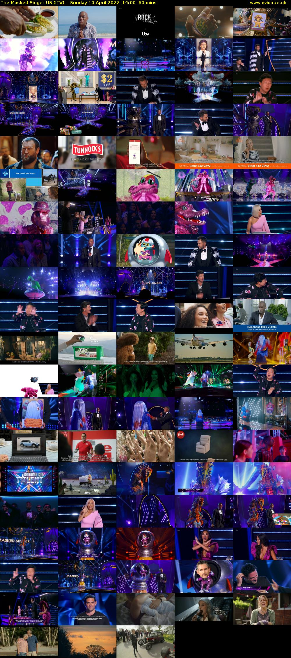 The Masked Singer US (ITV) Sunday 10 April 2022 14:00 - 15:00