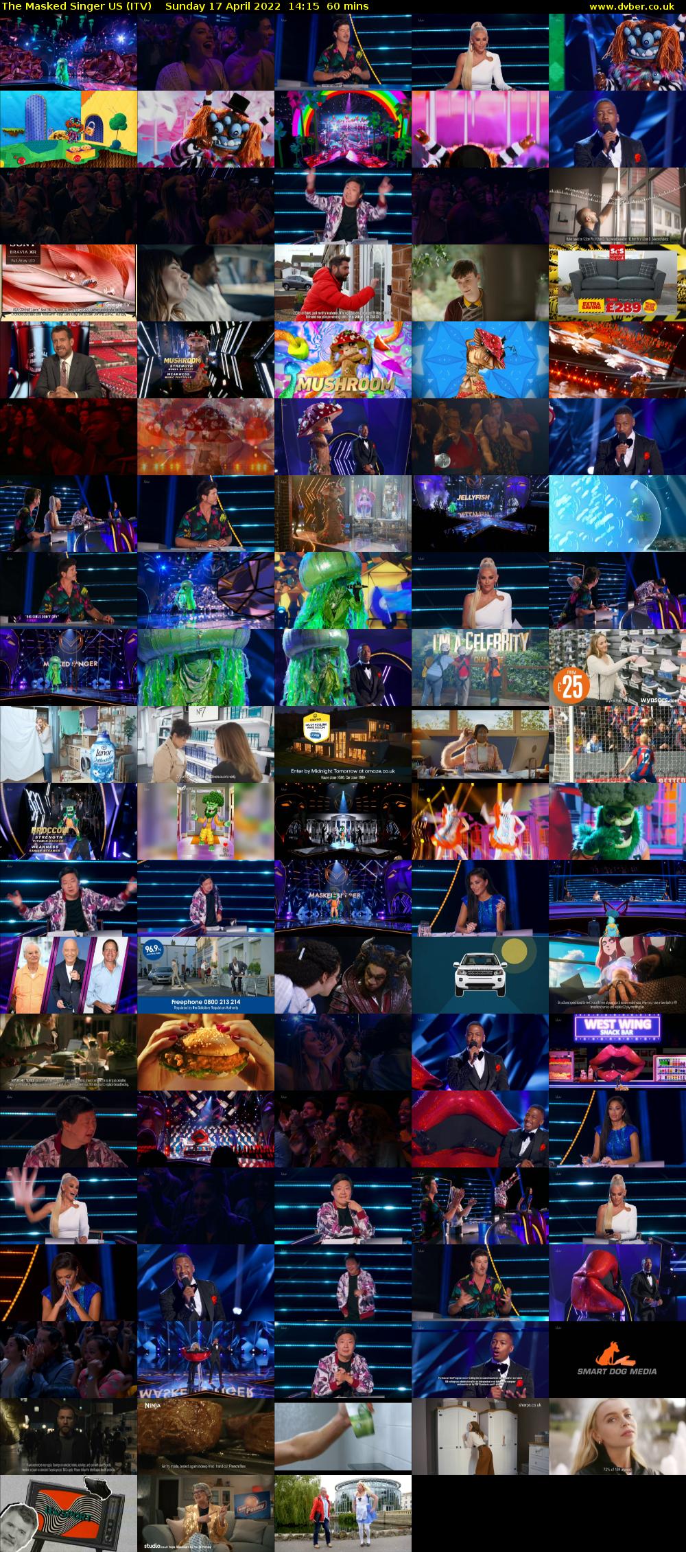 The Masked Singer US (ITV) Sunday 17 April 2022 14:15 - 15:15