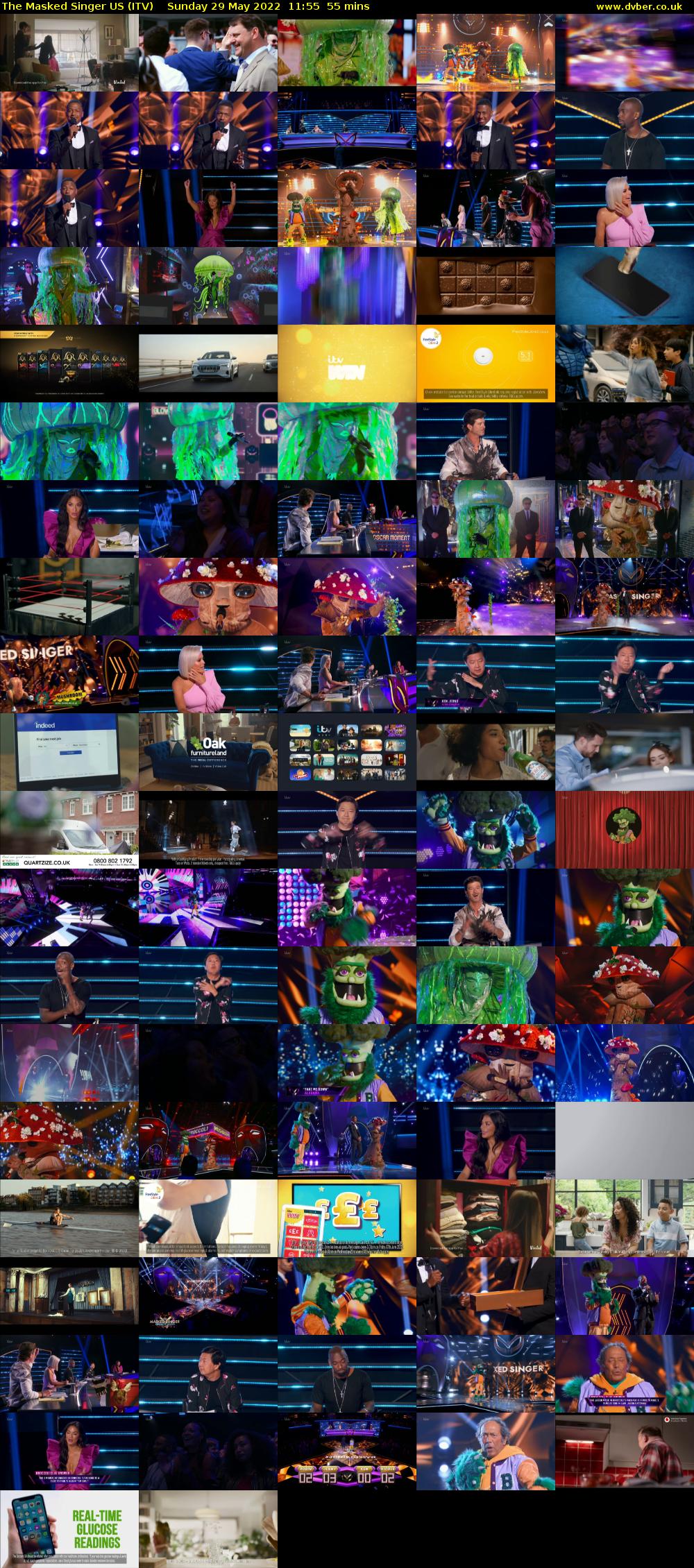 The Masked Singer US (ITV) Sunday 29 May 2022 11:55 - 12:50