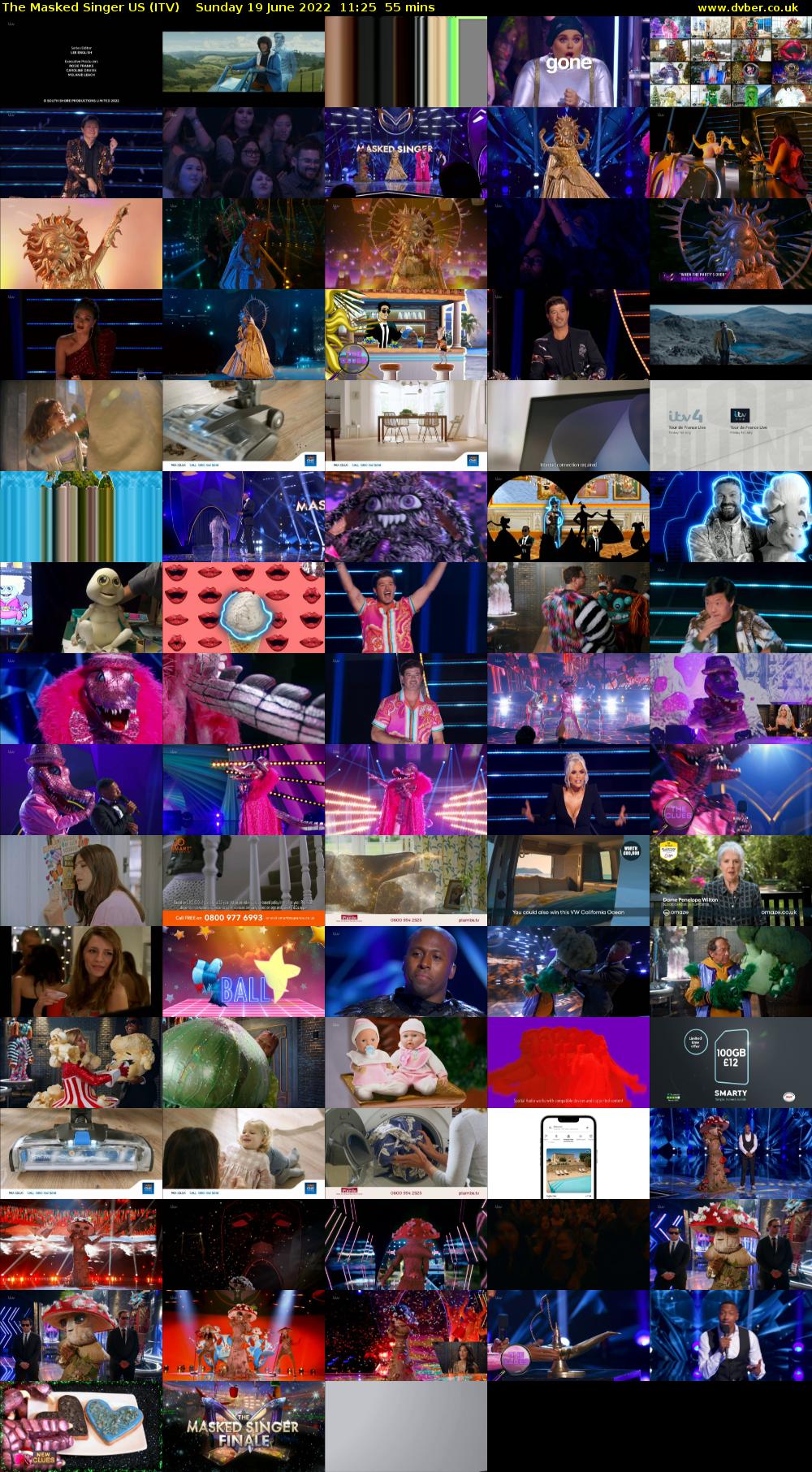 The Masked Singer US (ITV) Sunday 19 June 2022 11:25 - 12:20
