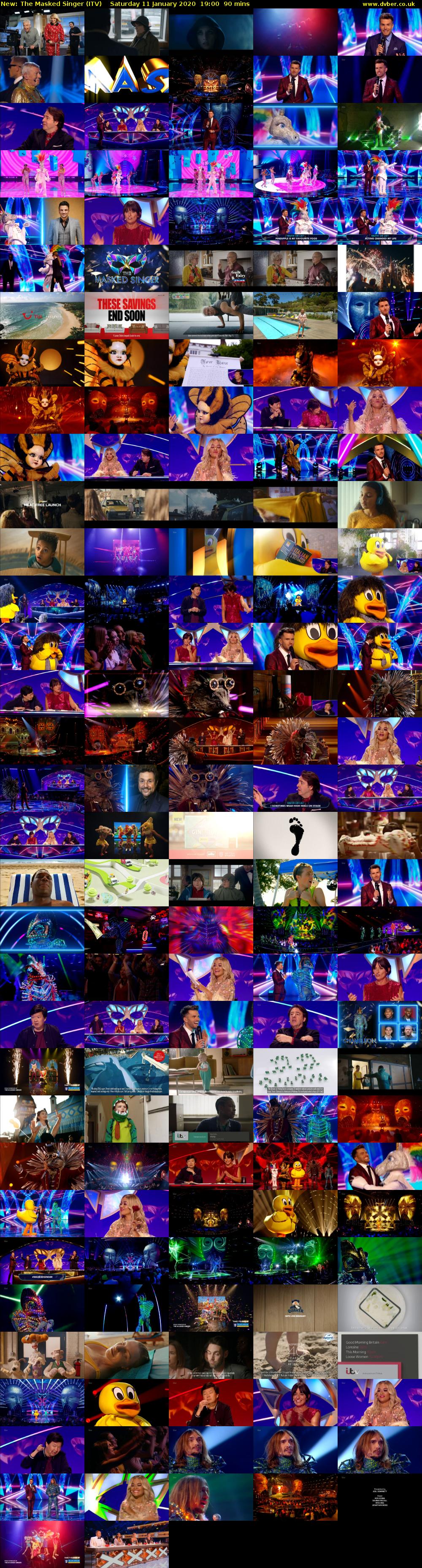 The Masked Singer (ITV) Saturday 11 January 2020 19:00 - 20:30