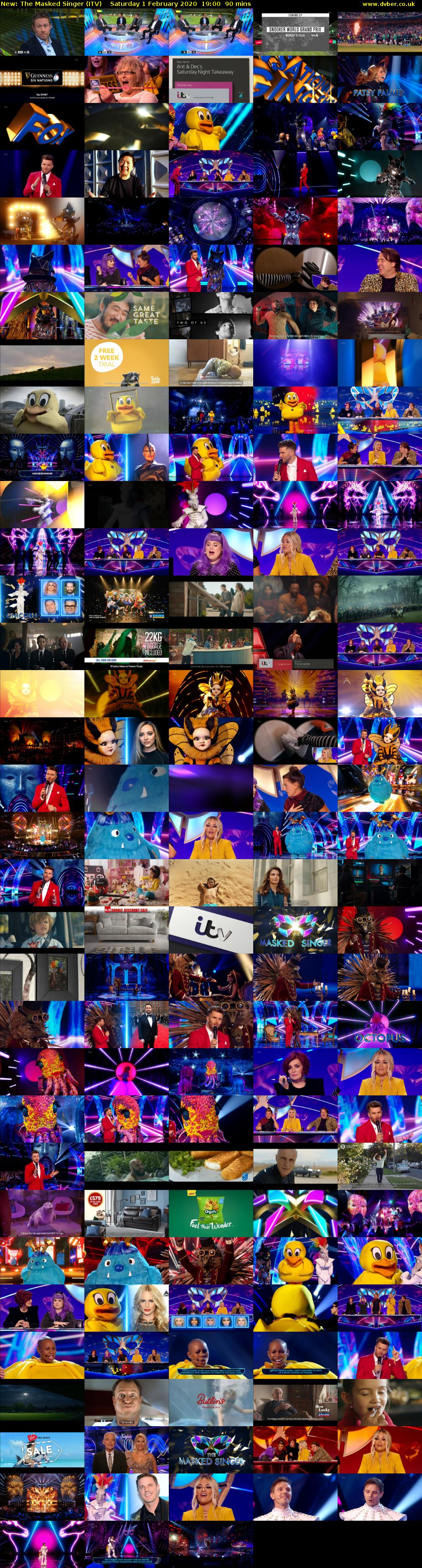The Masked Singer (ITV) Saturday 1 February 2020 19:00 - 20:30
