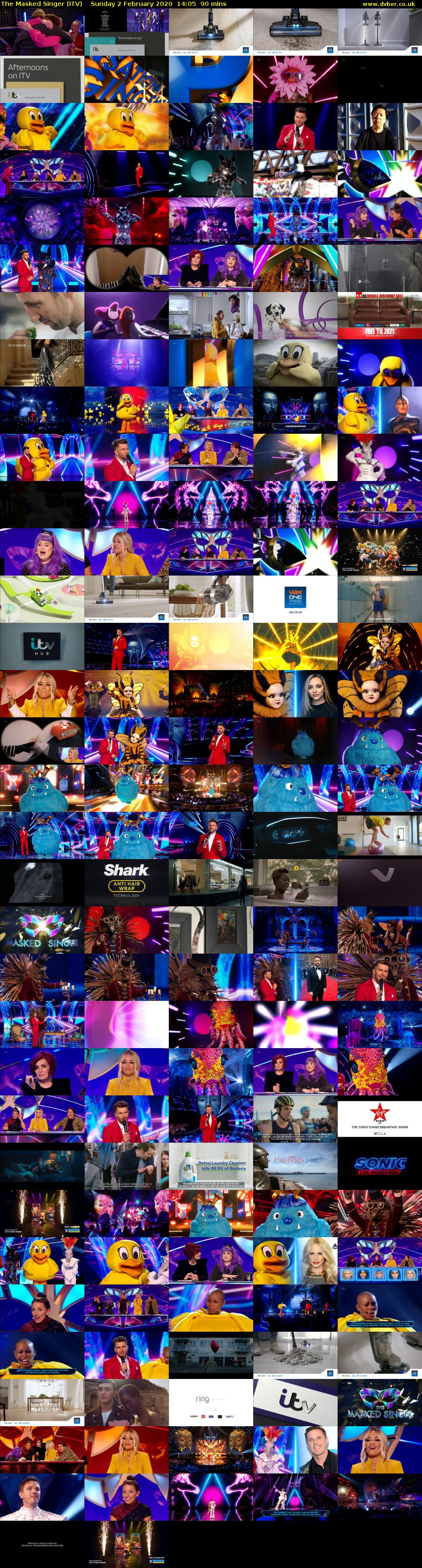 The Masked Singer (ITV) Sunday 2 February 2020 14:05 - 15:35