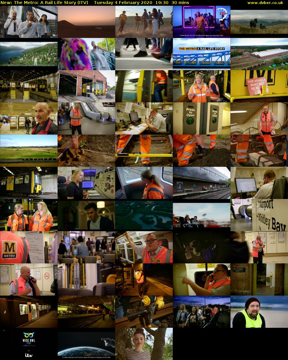 The Metro: A Rail Life Story (ITV) Tuesday 4 February 2020 19:30 - 20:00