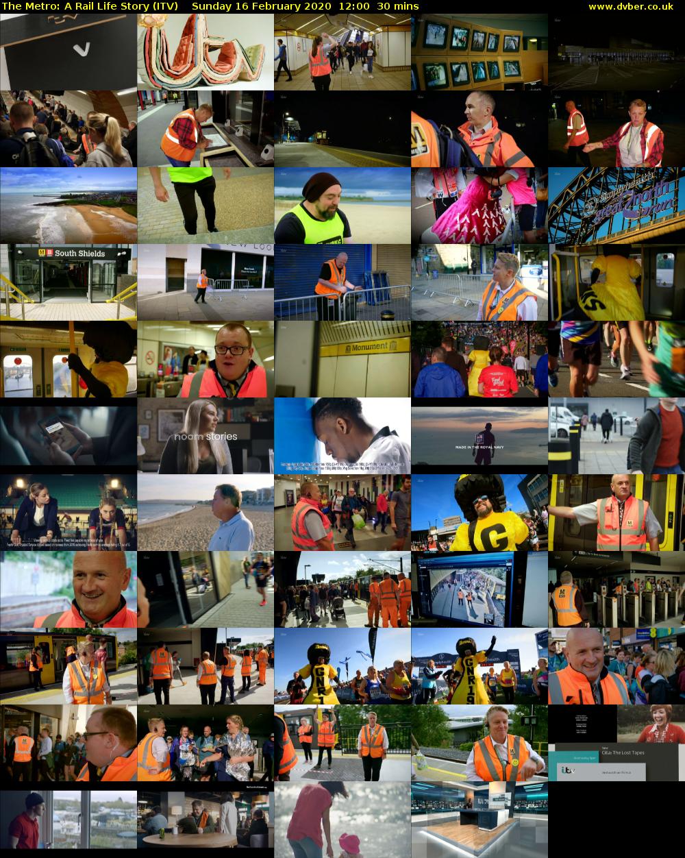 The Metro: A Rail Life Story (ITV) Sunday 16 February 2020 12:00 - 12:30