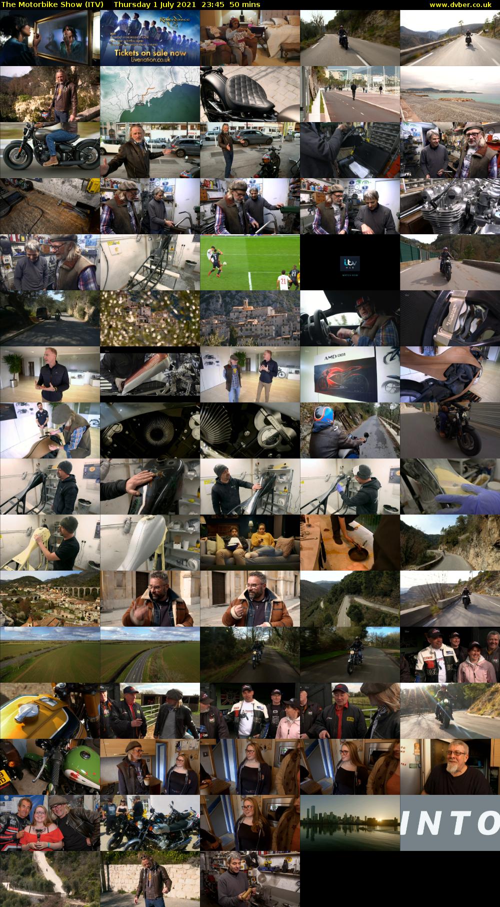 The Motorbike Show (ITV) Thursday 1 July 2021 23:45 - 00:35