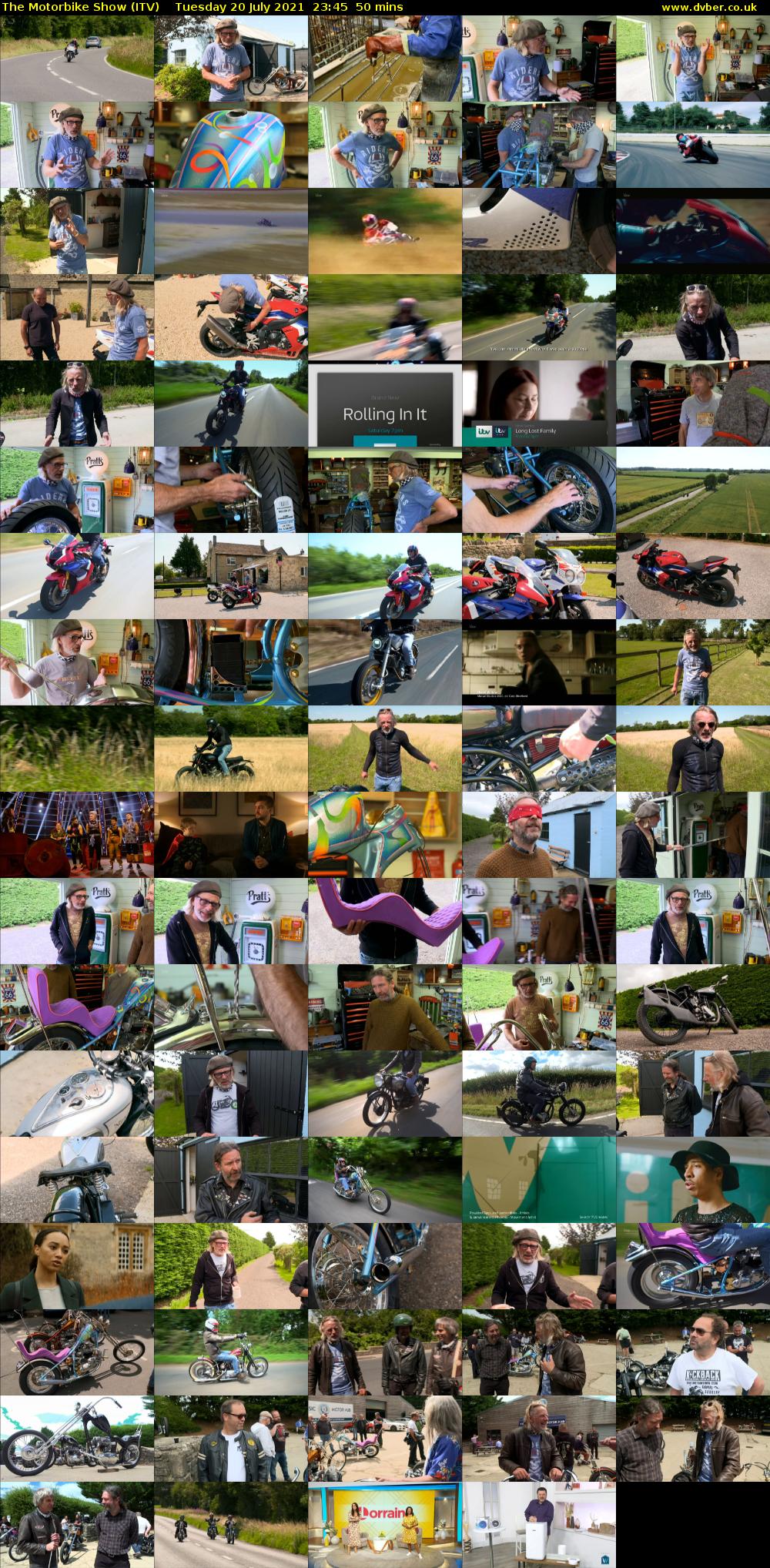 The Motorbike Show (ITV) Tuesday 20 July 2021 23:45 - 00:35