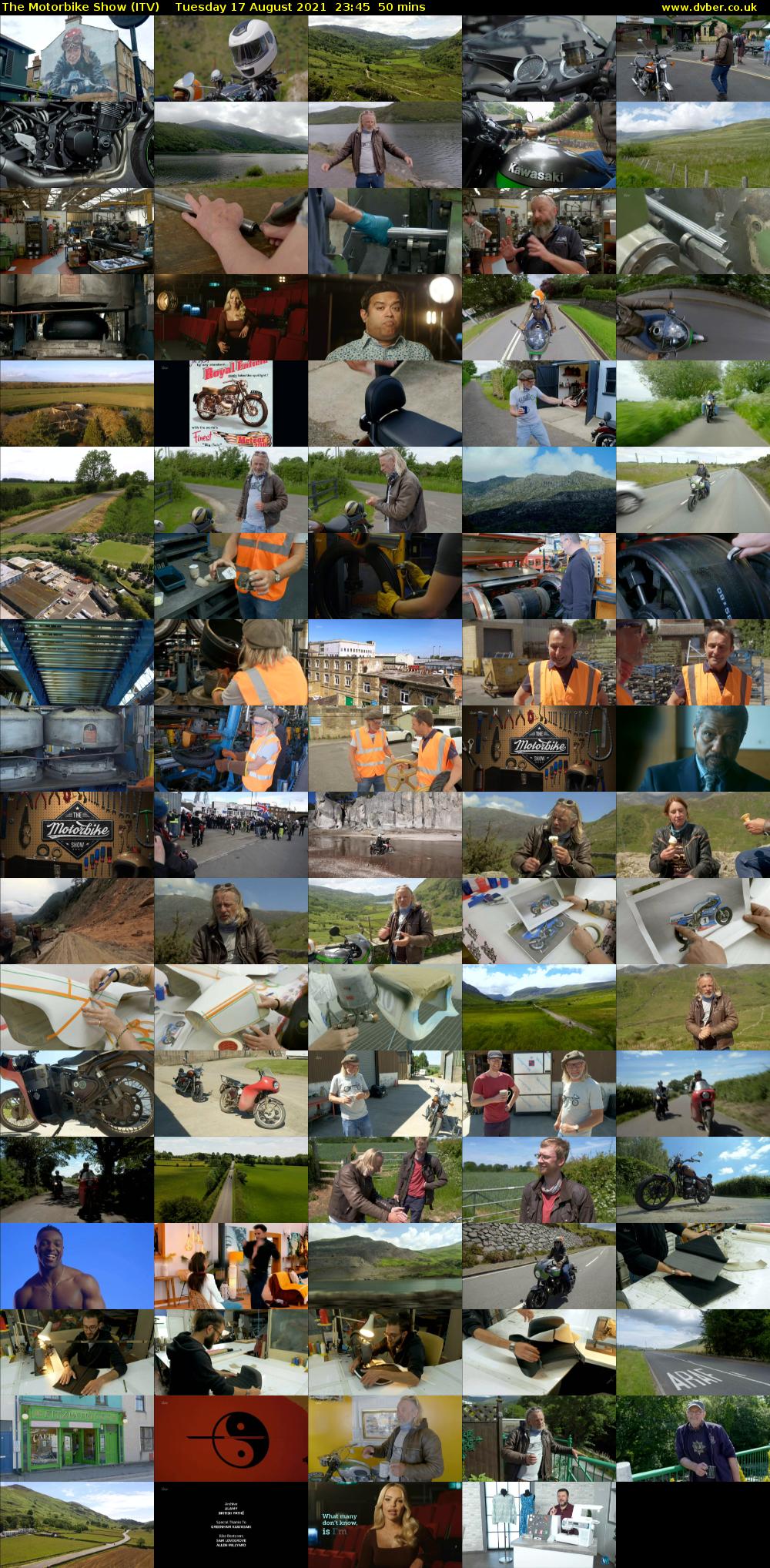 The Motorbike Show (ITV) Tuesday 17 August 2021 23:45 - 00:35